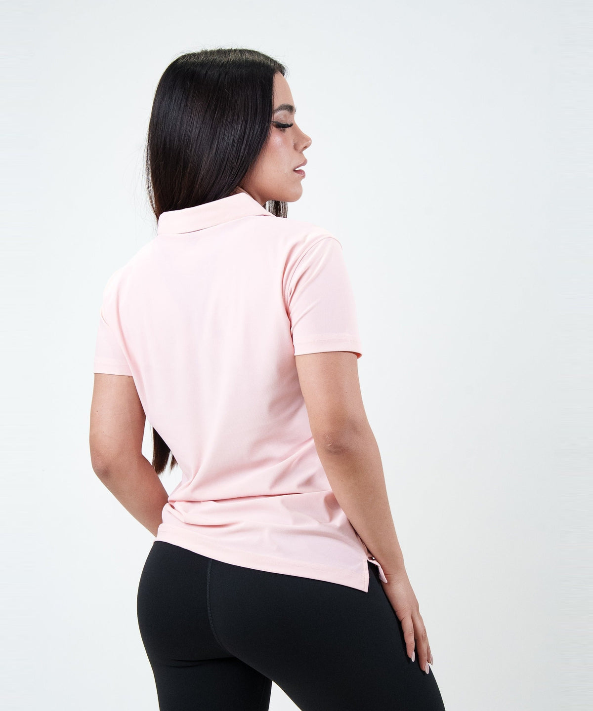 Polo Fly Mujer Rosa, vista de espalda