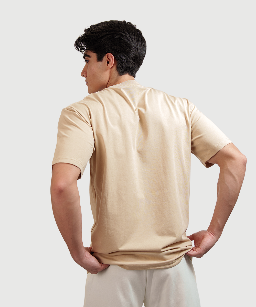 Playera Boxy Beige