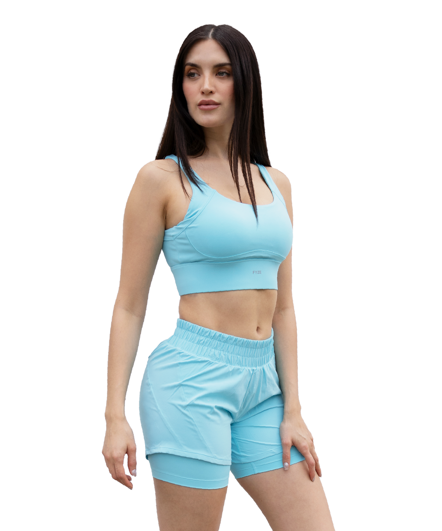 Short Lycra Azul Celeste New Collection