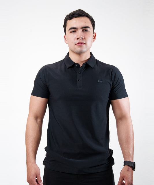 Polo Fly Negra, vista de frente