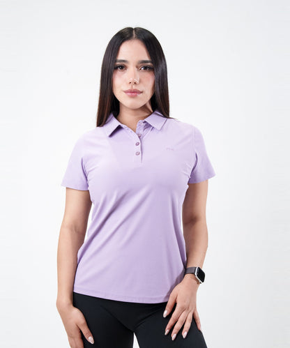 Polo Fly Mujer Lila, vista de frente