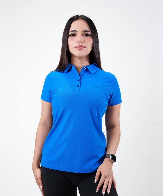 Polo Fly Mujer Azul Rey, vista de frente