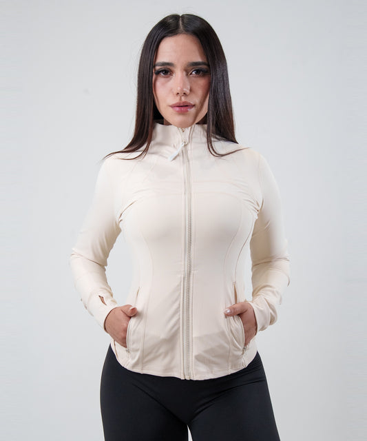 Slim Fit Jacket Beige Fyze, vista de frente