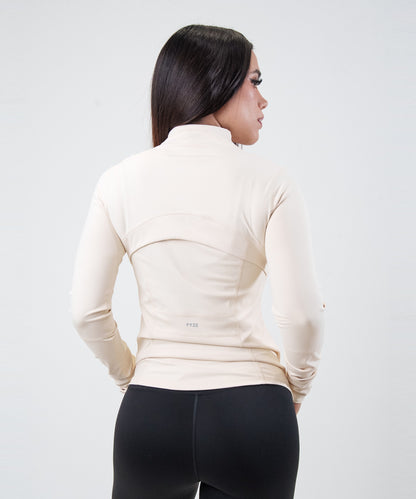 Slim Fit Jacket Beige Fyze, vista de espalda
