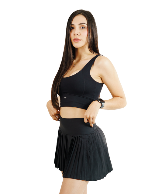 Pleats Skirt Black