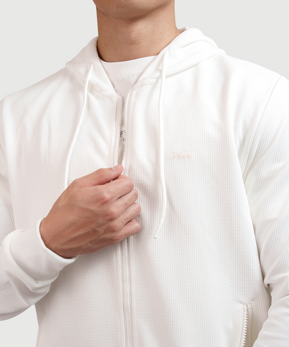 Sudadera Waffle Blanca