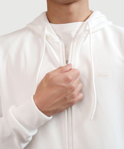 Sudadera Waffle Blanca