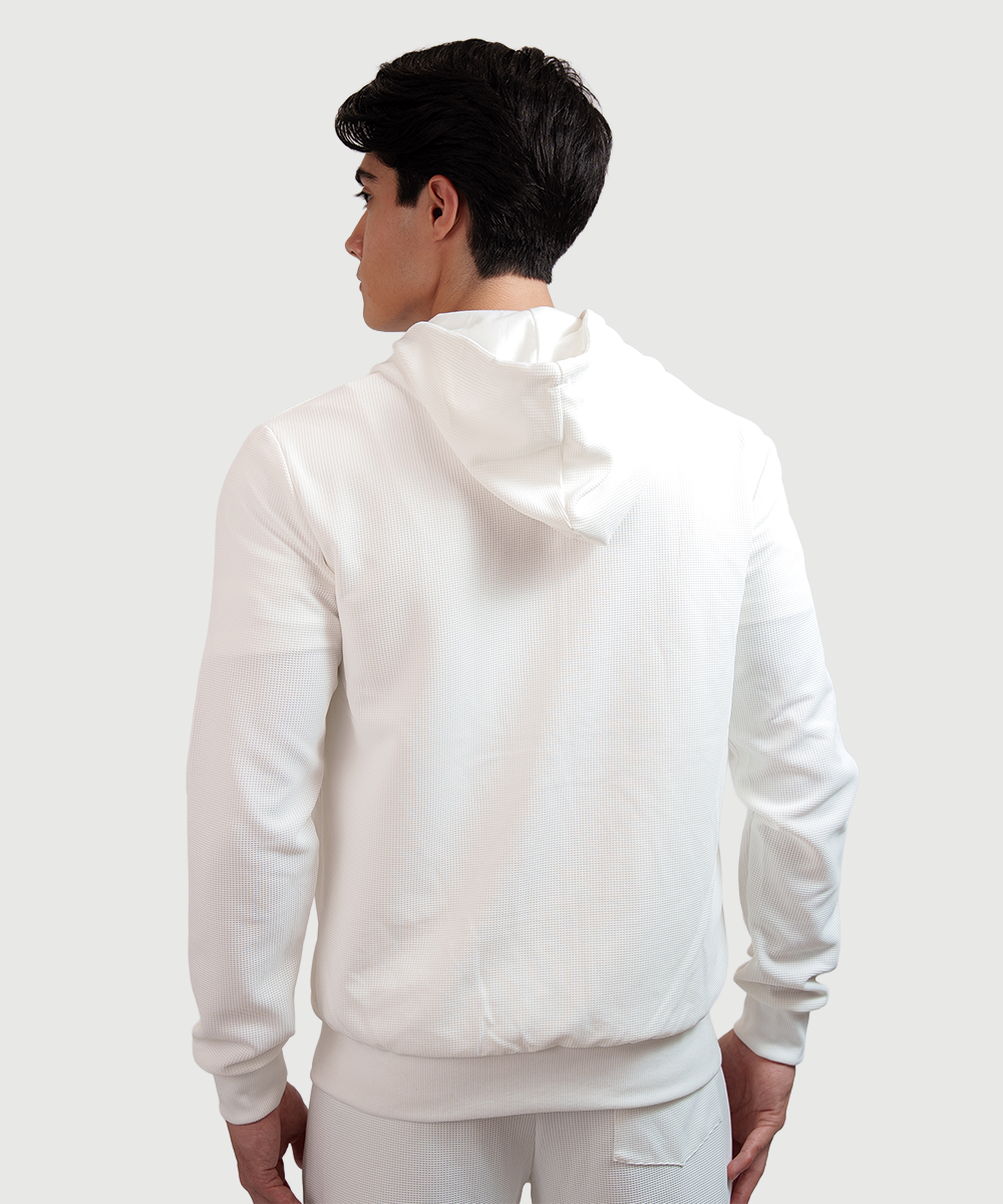 Sudadera Waffle Blanca