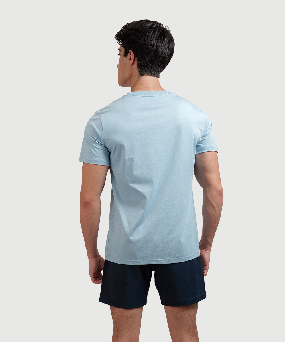 Playera Slim Fit Cielo