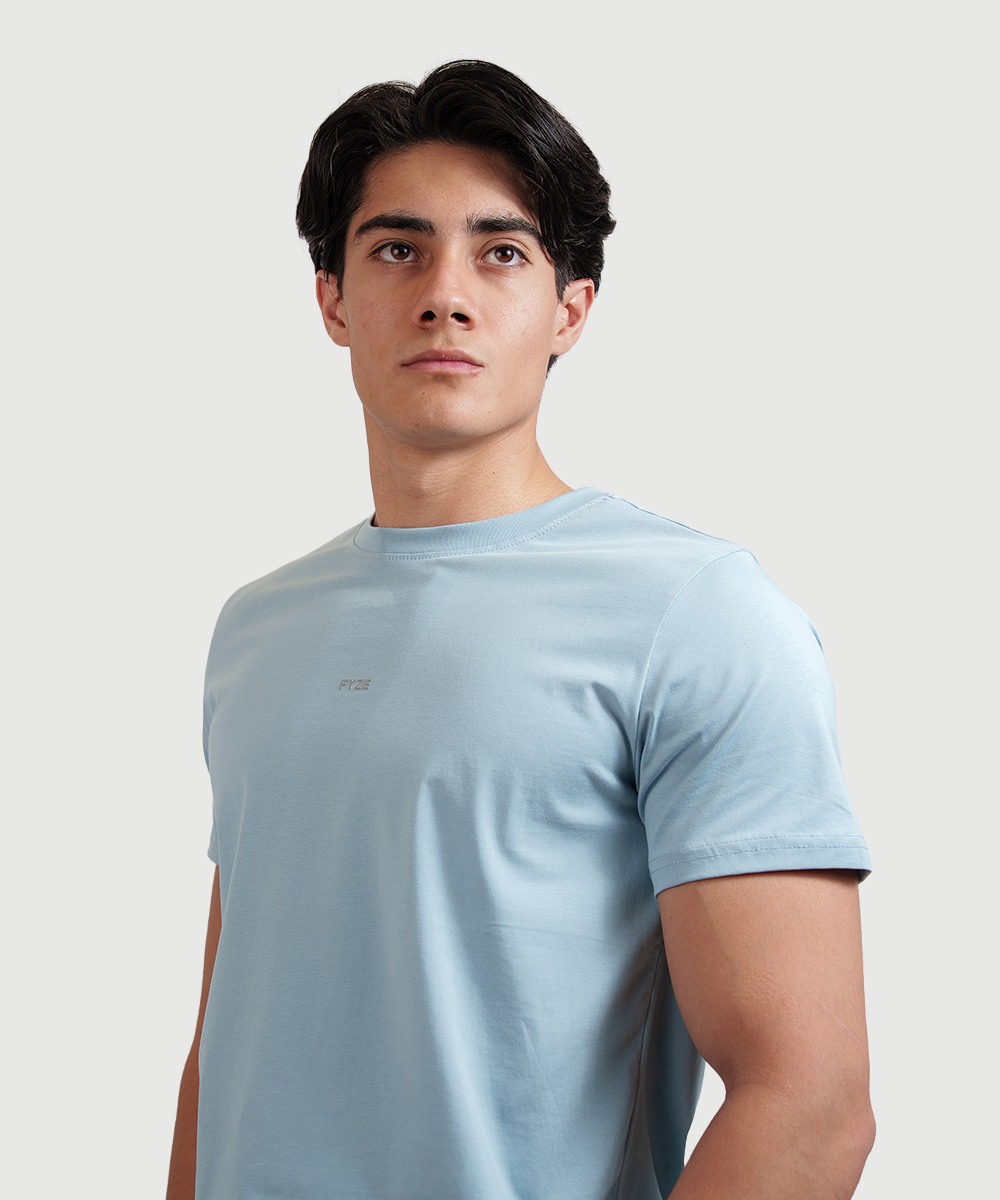 Playera Slim Fit Cielo