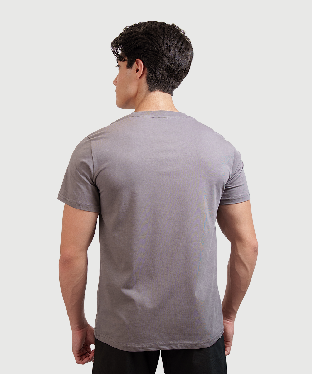 Playera Slim Fit Gris Oscuro