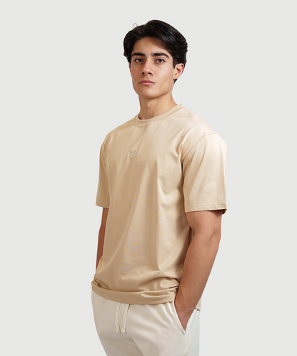 Playera Boxy Beige