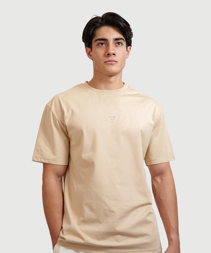 Playera Boxy Beige
