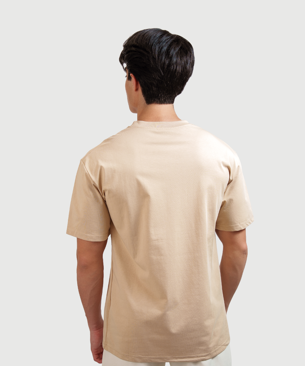 Playera Boxy Beige
