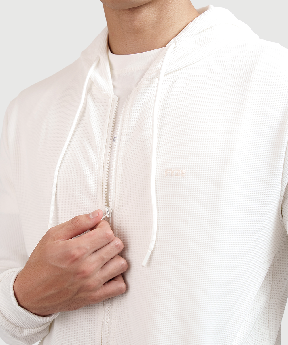 Sudadera Waffle Blanca