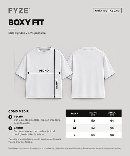 Playera Boxy Mujer Gris Oscuro