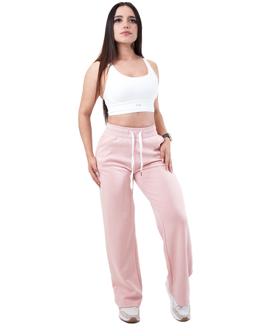 Cotton Pants Rosa Fyze, vista de frente