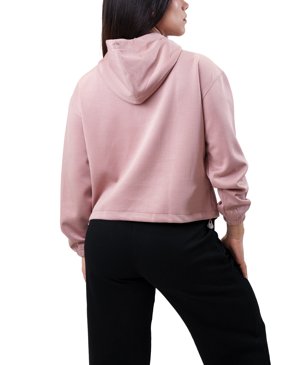 Cotton Jacket Mujer Rosa Fyze, vista de espalda