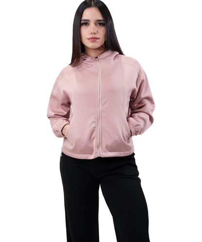Cotton Jacket Mujer Rosa Fyze, vista de frente