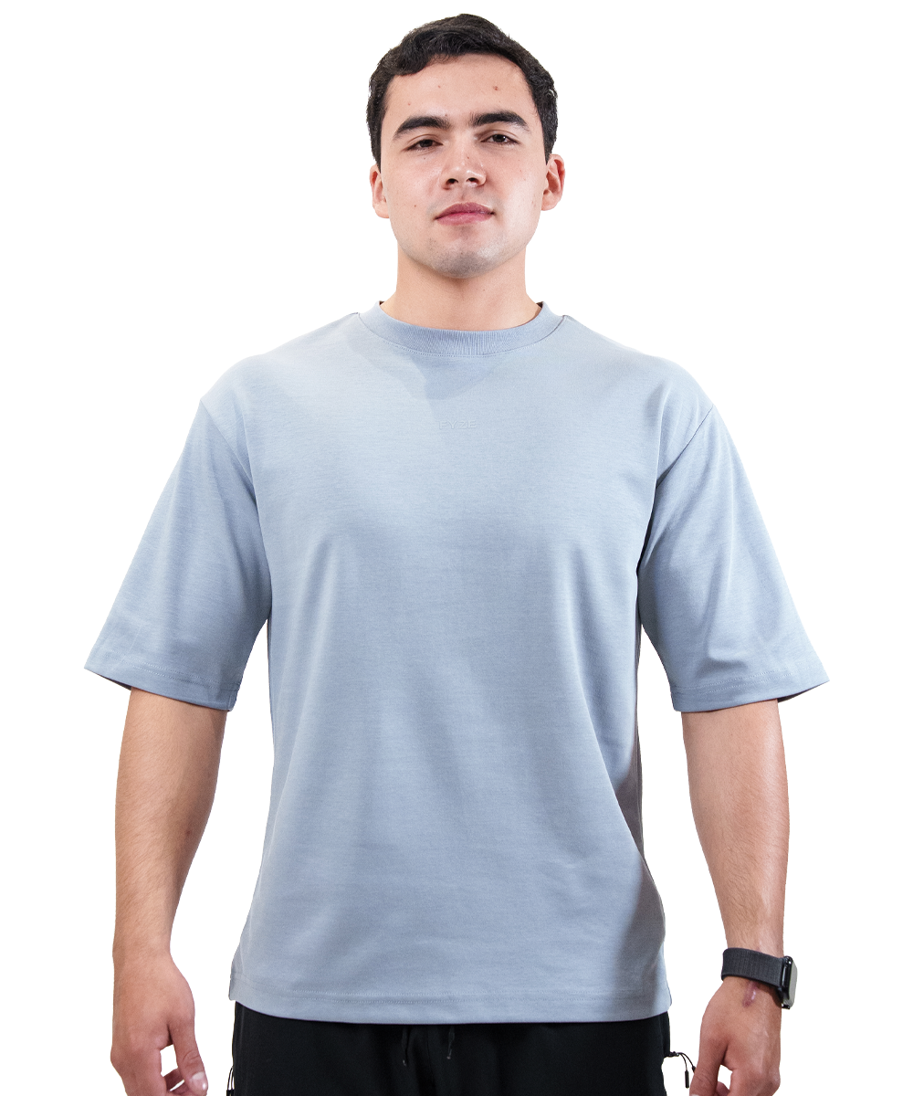 Playera Boxy Cielo Fyze, vista de frente