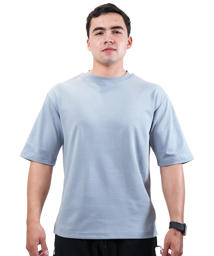 Playera Boxy Cielo Fyze, vista de frente