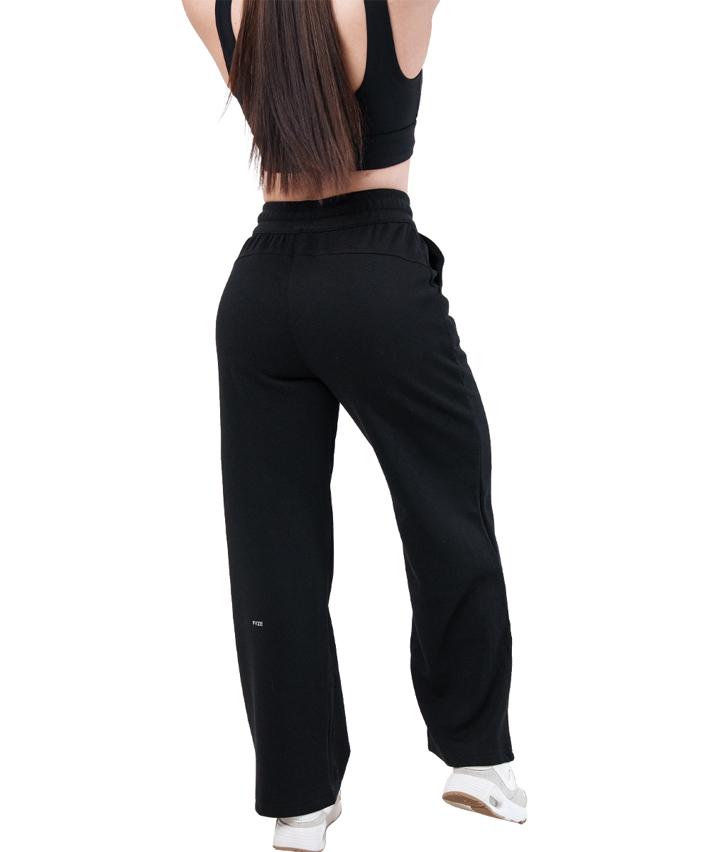 Cotton Pants Negro Fyze, vista lateral