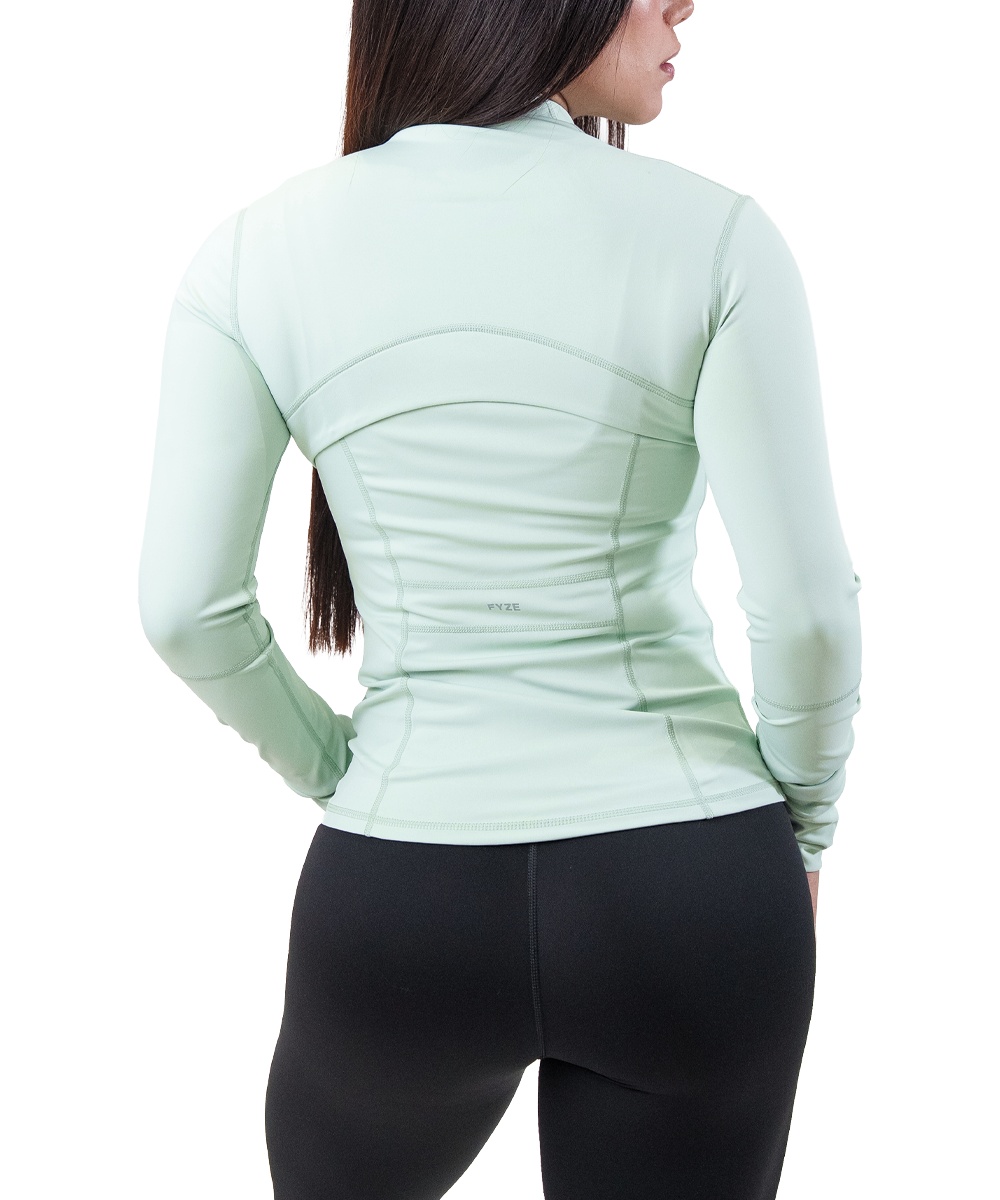 Jacket Menta Fyze, detalle de espalda