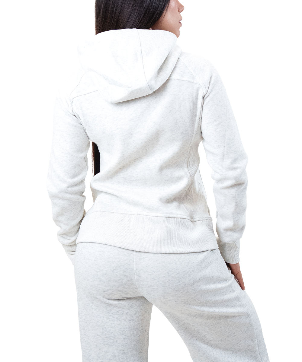 Cotton Jacket Mujer Blanca Fyze, vista de espalda